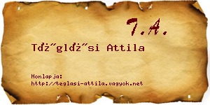 Téglási Attila névjegykártya